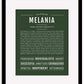 Melania | Name Art Print