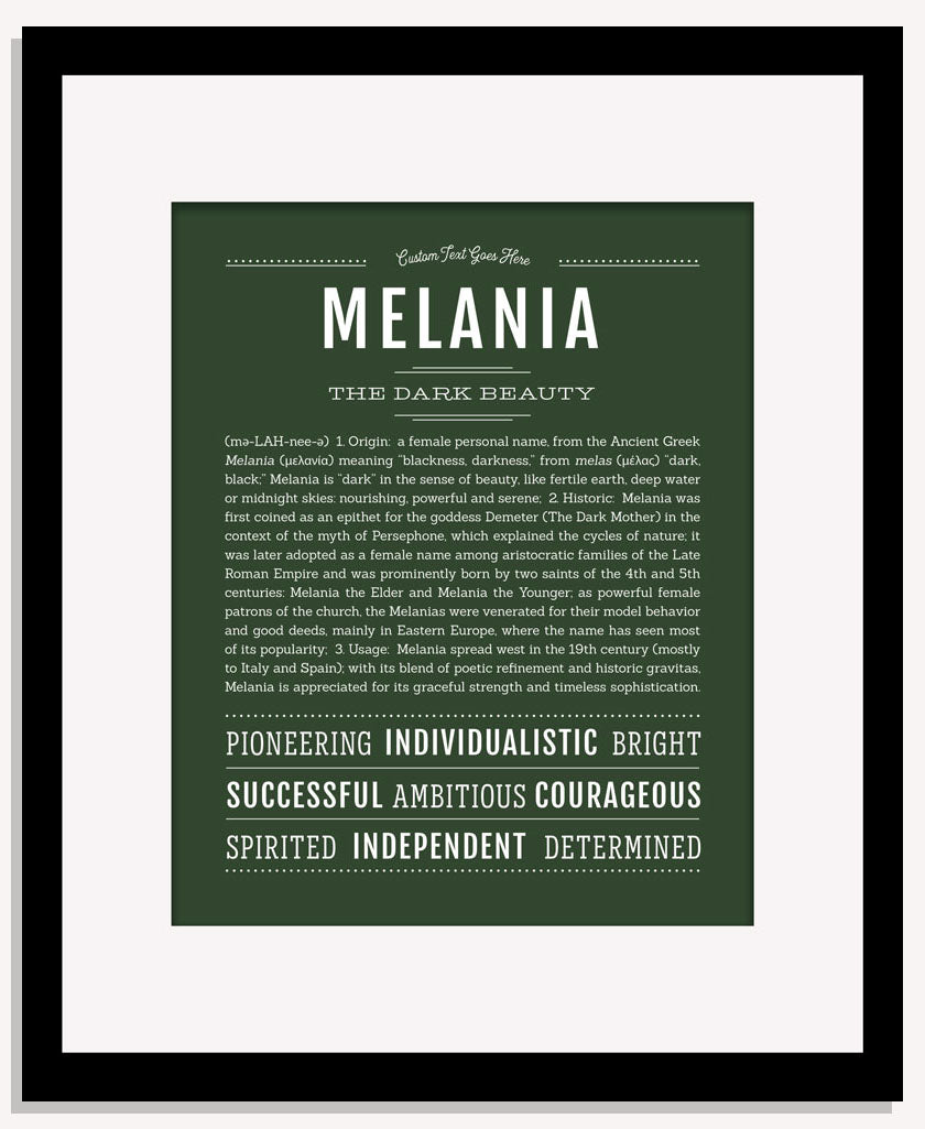 Melania | Name Art Print
