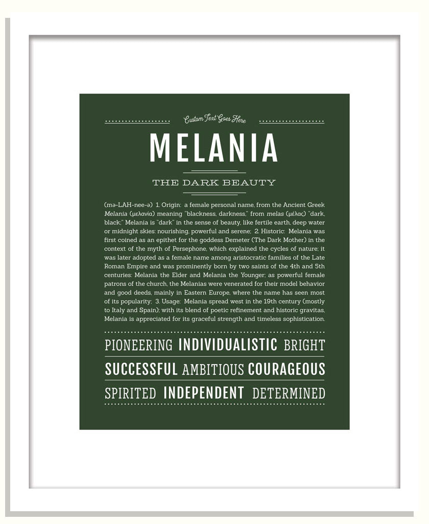 Melania | Name Art Print