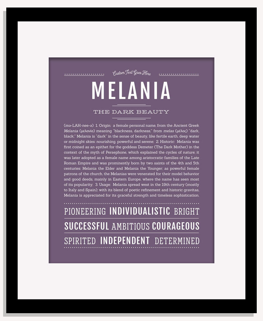 Melania | Name Art Print