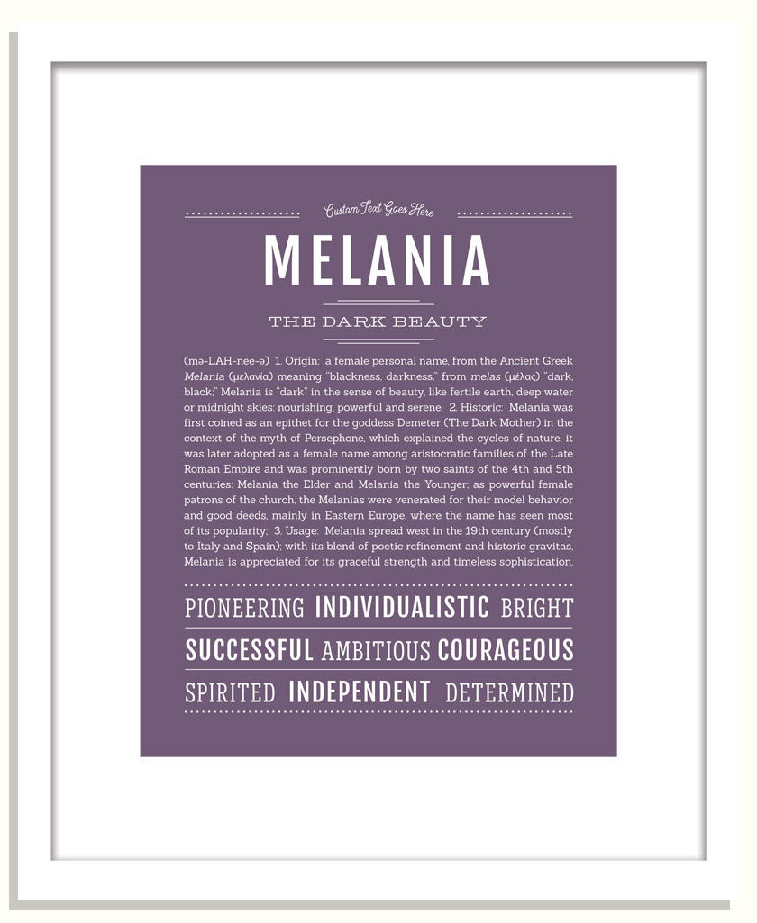 Melania | Name Art Print