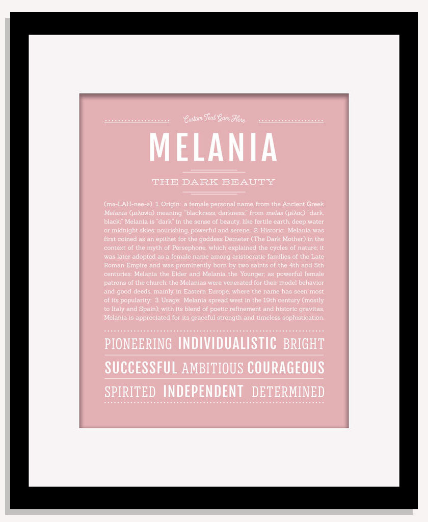 Melania | Name Art Print