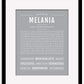 Melania | Name Art Print