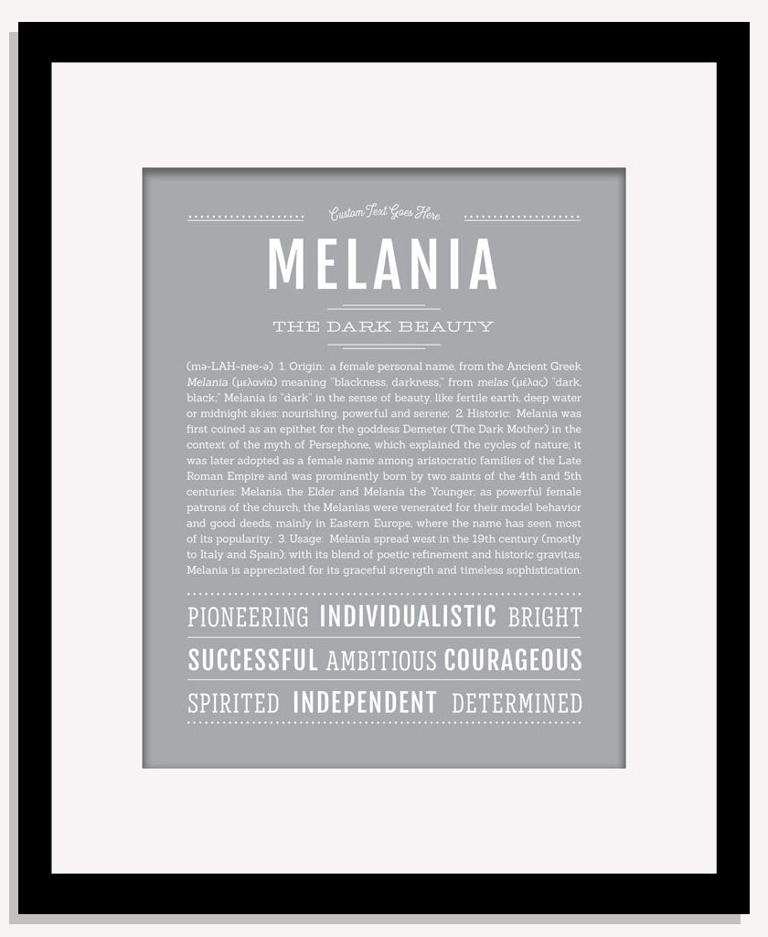 Melania | Name Art Print