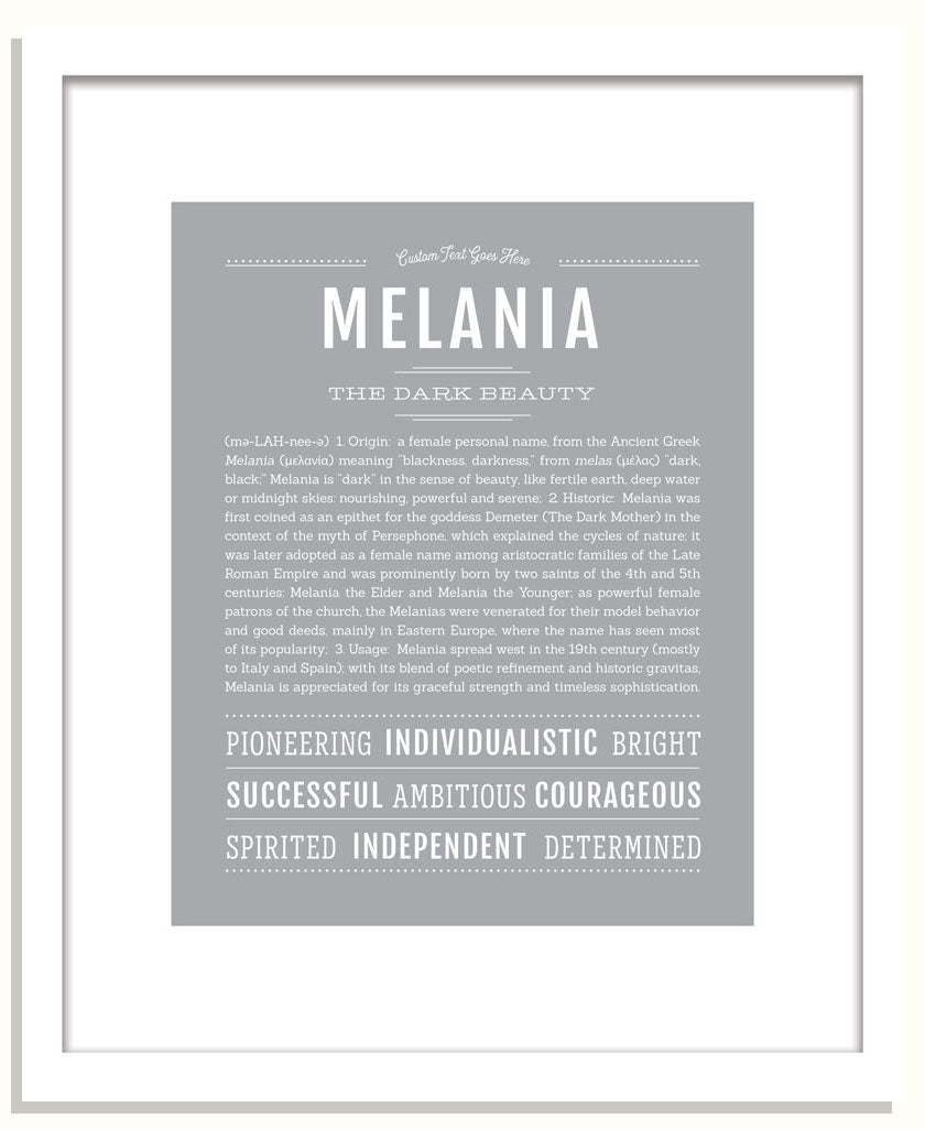 Melania | Name Art Print