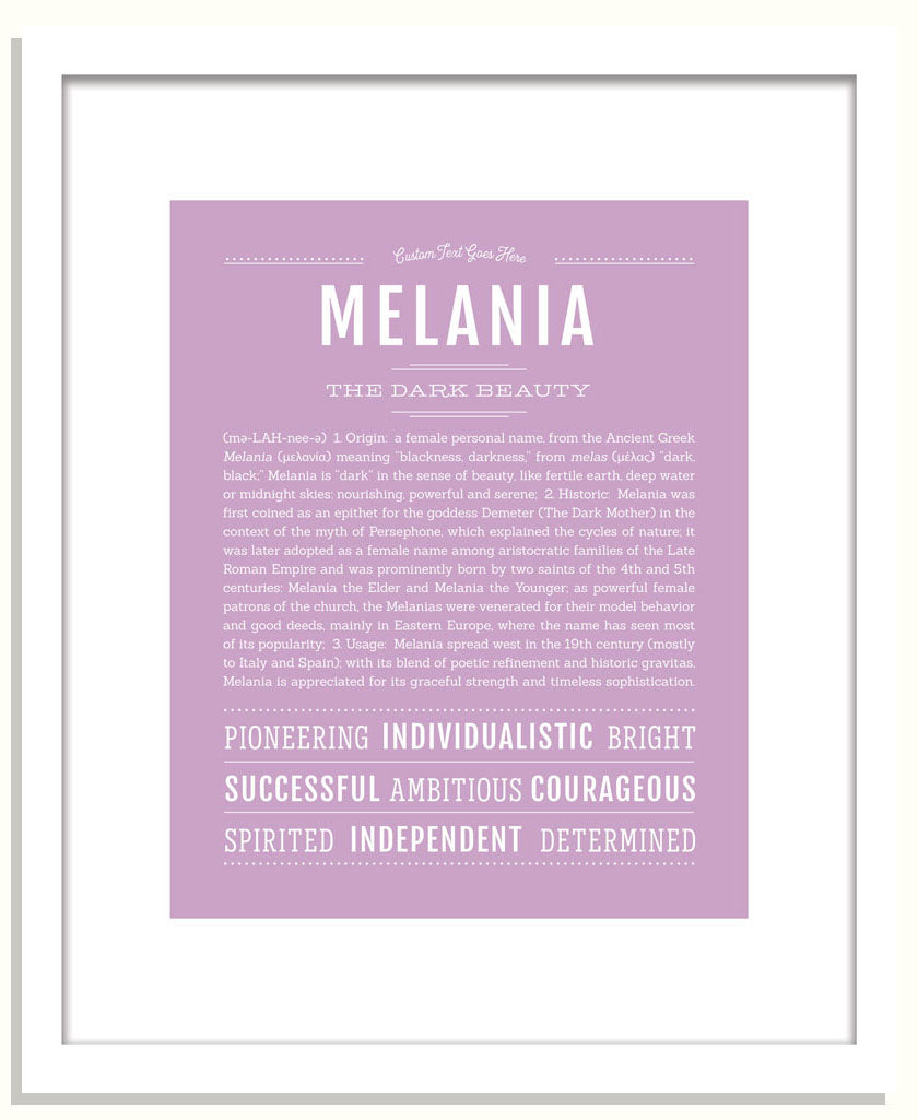 Melania | Name Art Print