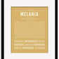 Melania | Name Art Print