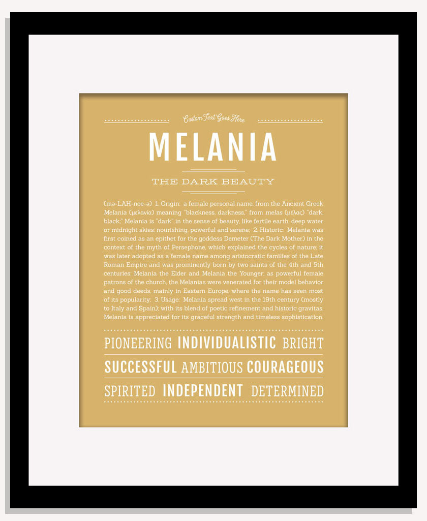Melania | Name Art Print