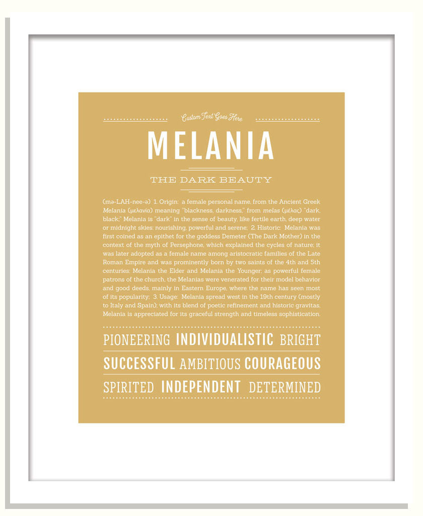 Melania | Name Art Print