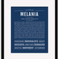 Melania | Name Art Print