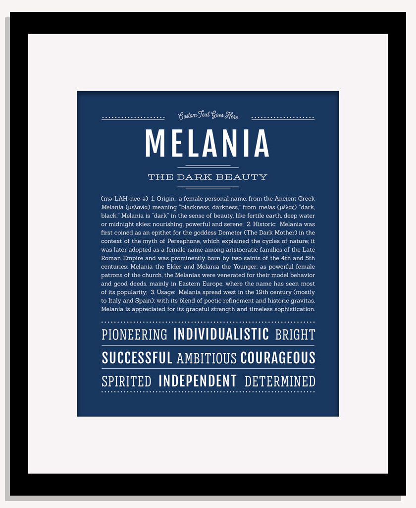 Melania | Name Art Print