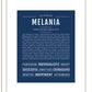 Melania | Name Art Print
