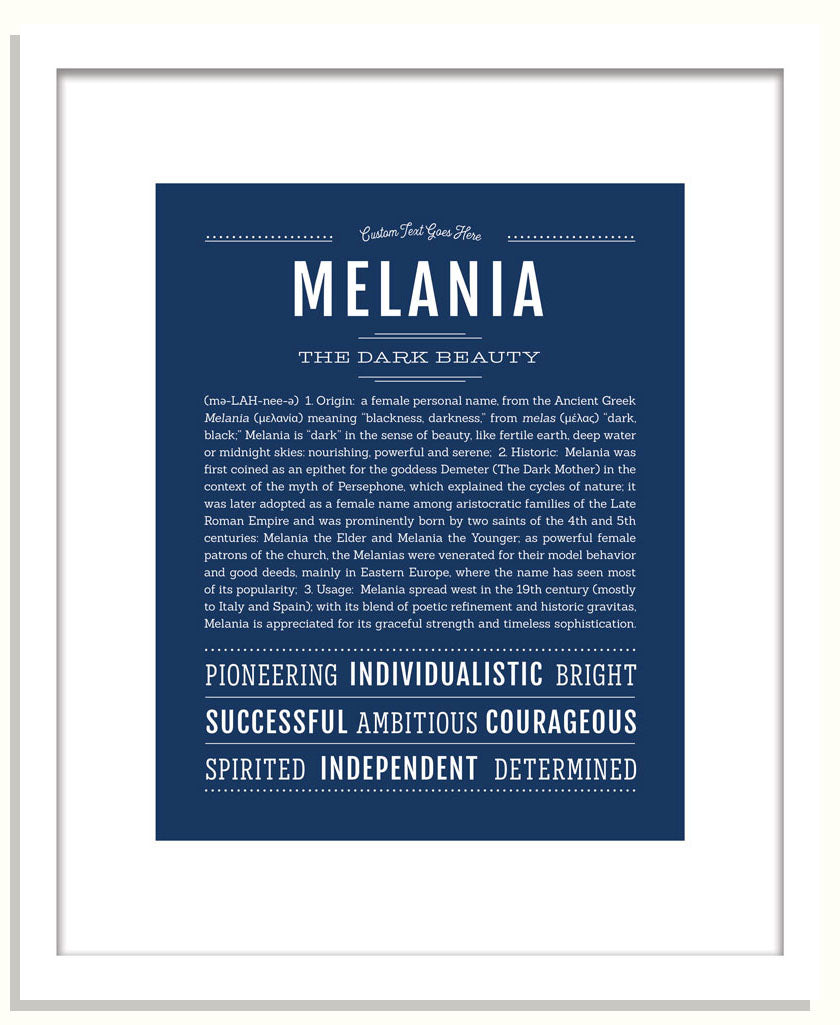 Melania | Name Art Print