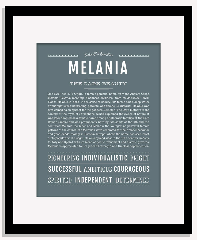 Melania | Name Art Print