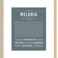 Melania | Name Art Print