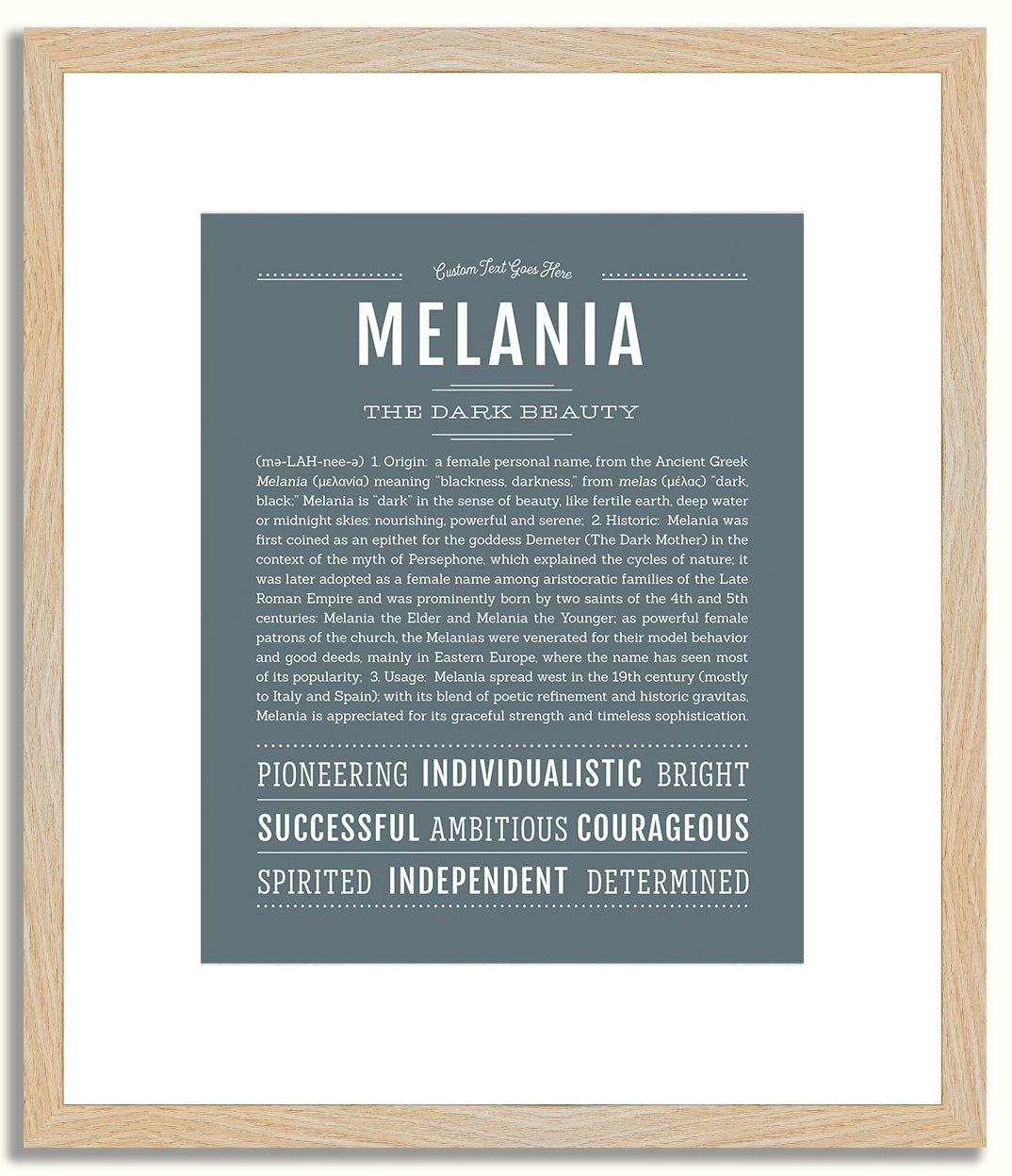 Melania | Name Art Print