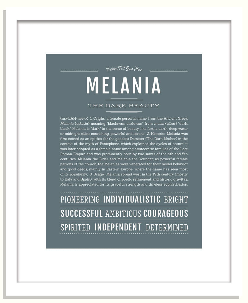 Melania | Name Art Print
