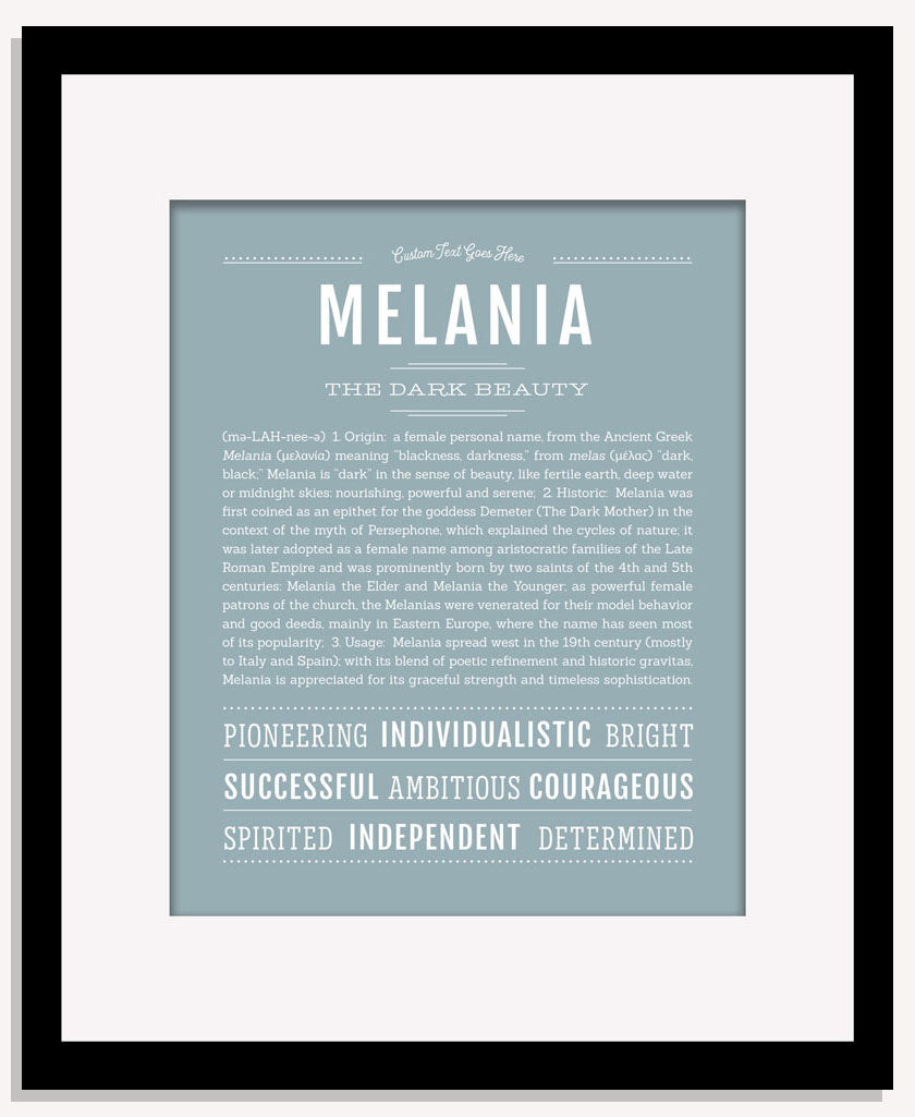 Melania | Name Art Print