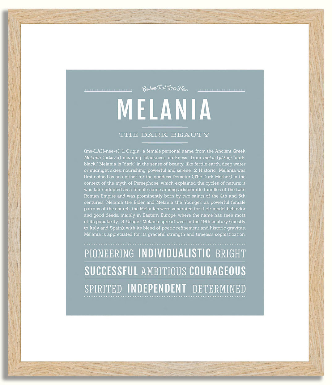 Melania | Name Art Print