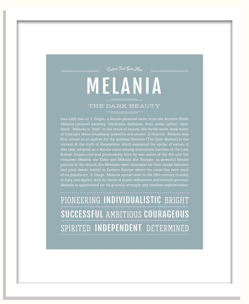 Melania | Name Art Print