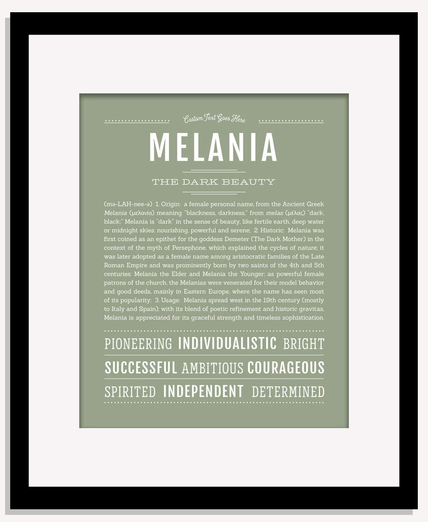 Melania | Name Art Print