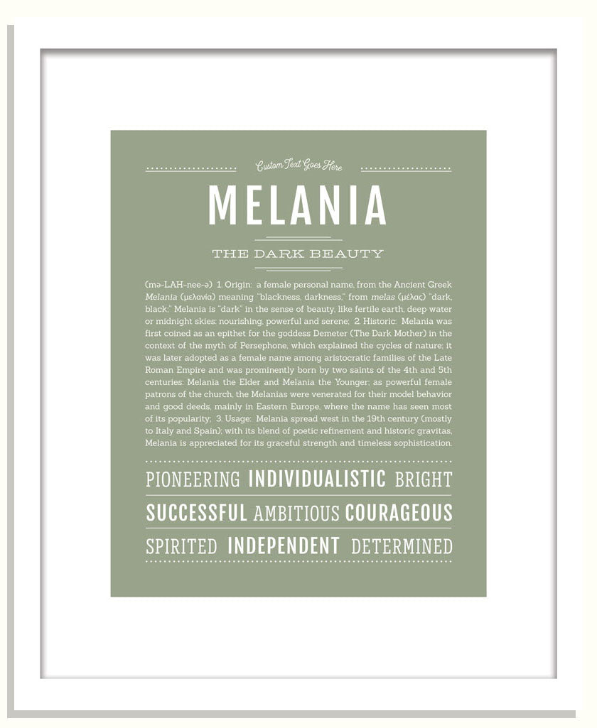 Melania | Name Art Print
