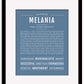 Melania | Name Art Print