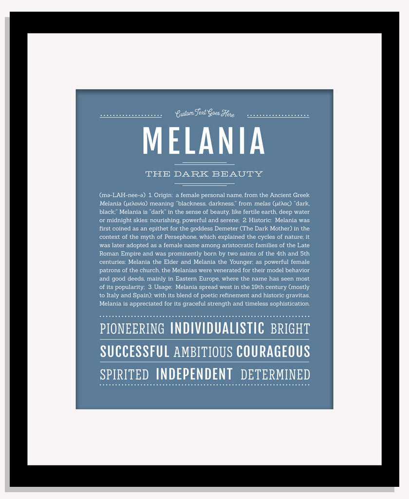 Melania | Name Art Print