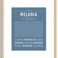 Melania | Name Art Print