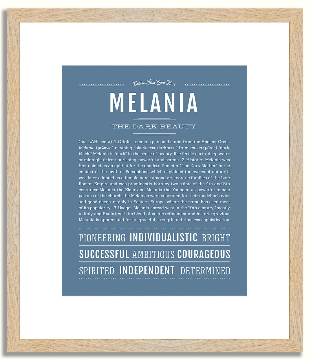 Melania | Name Art Print