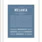 Melania | Name Art Print