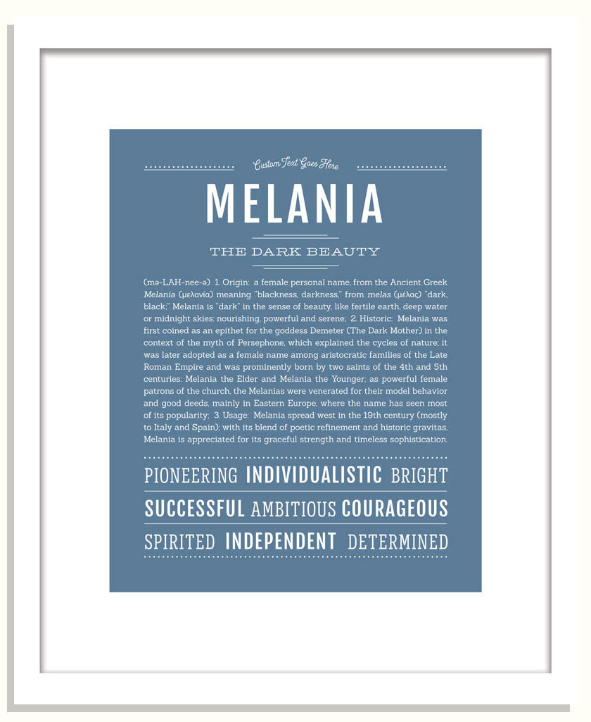 Melania | Name Art Print