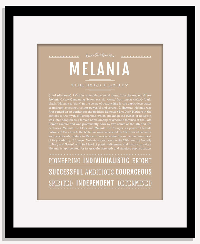 Melania | Name Art Print