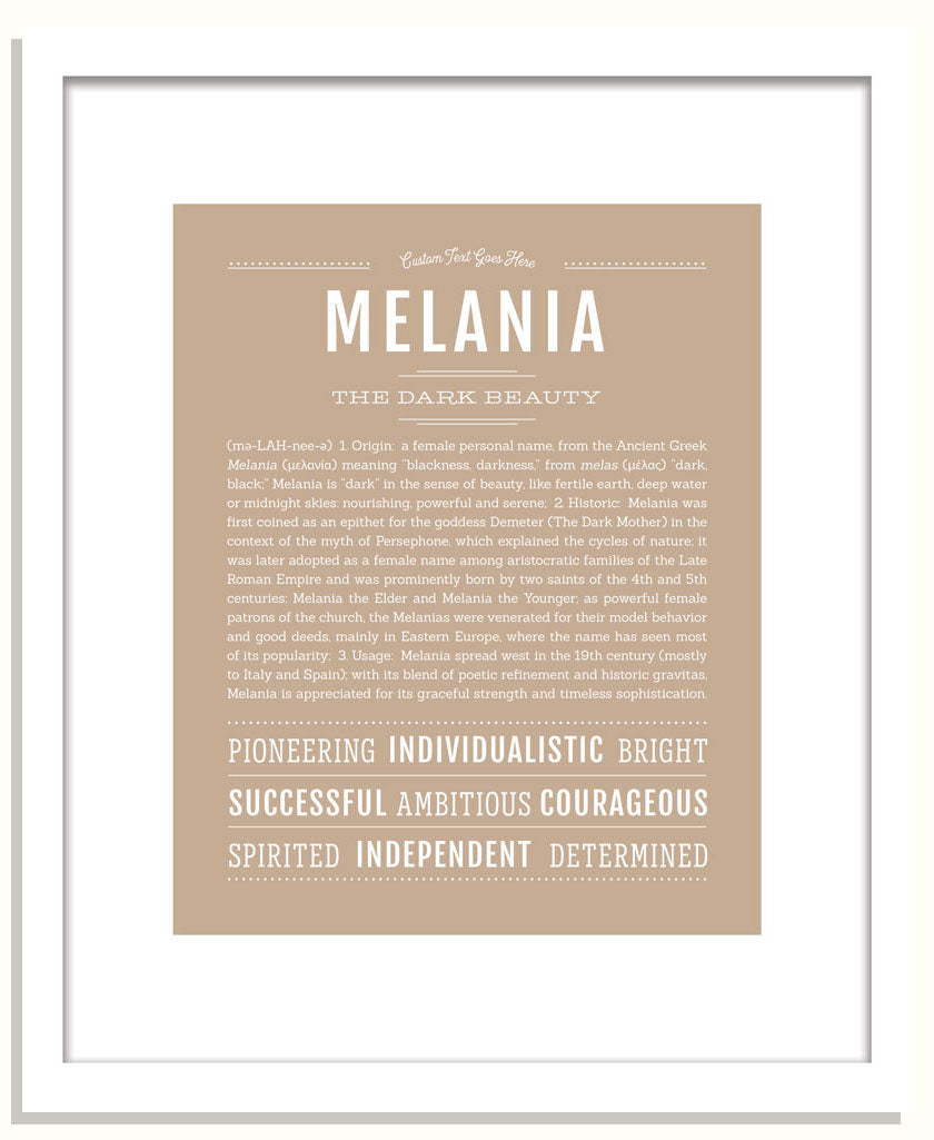 Melania | Name Art Print