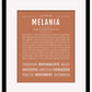 Melania | Name Art Print