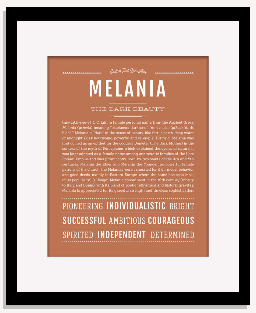 Melania | Name Art Print