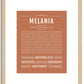 Melania | Name Art Print