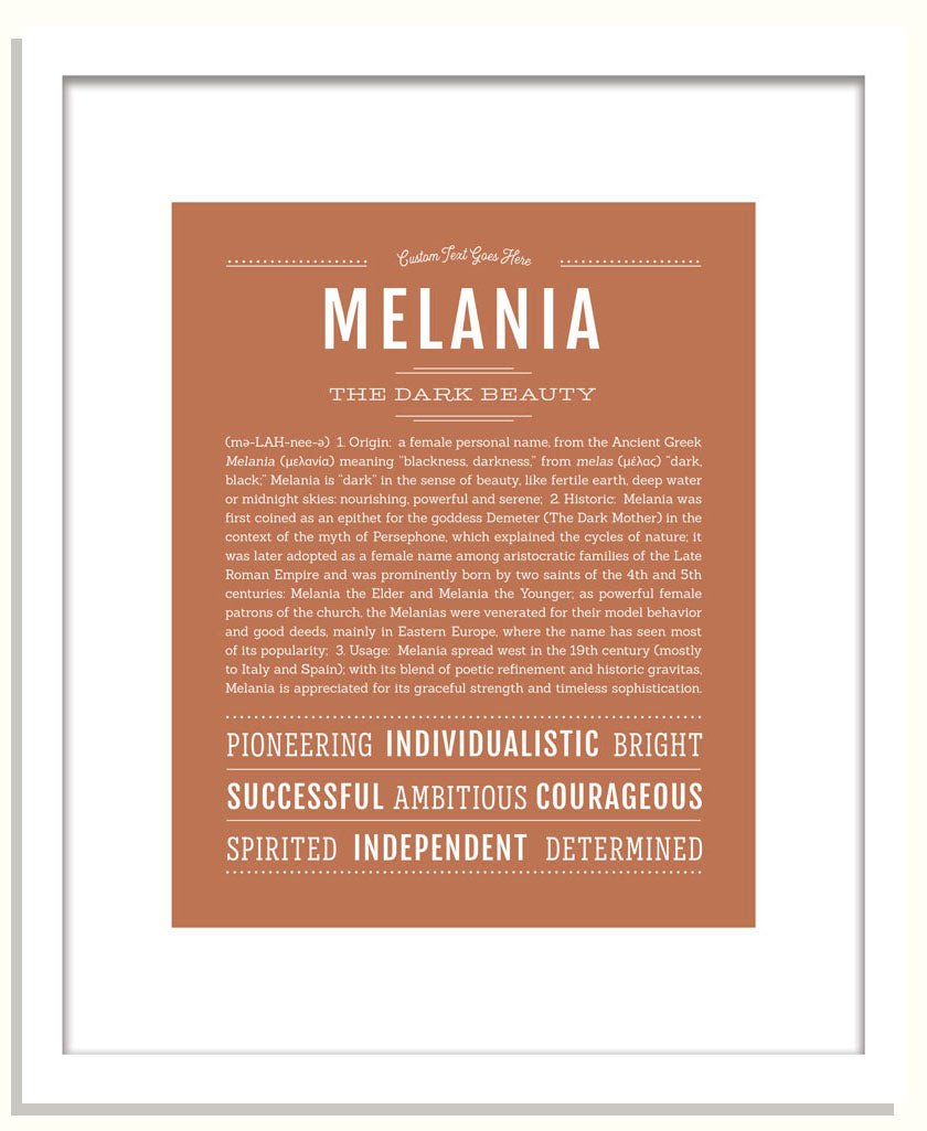Melania | Name Art Print