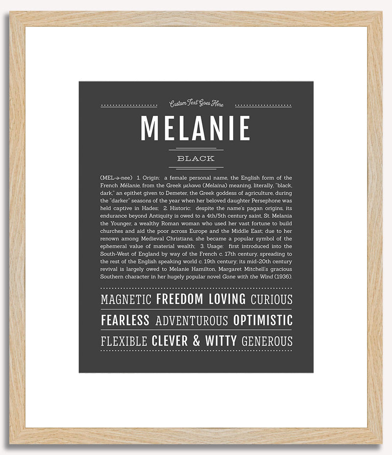 Melanie | Name Art Print