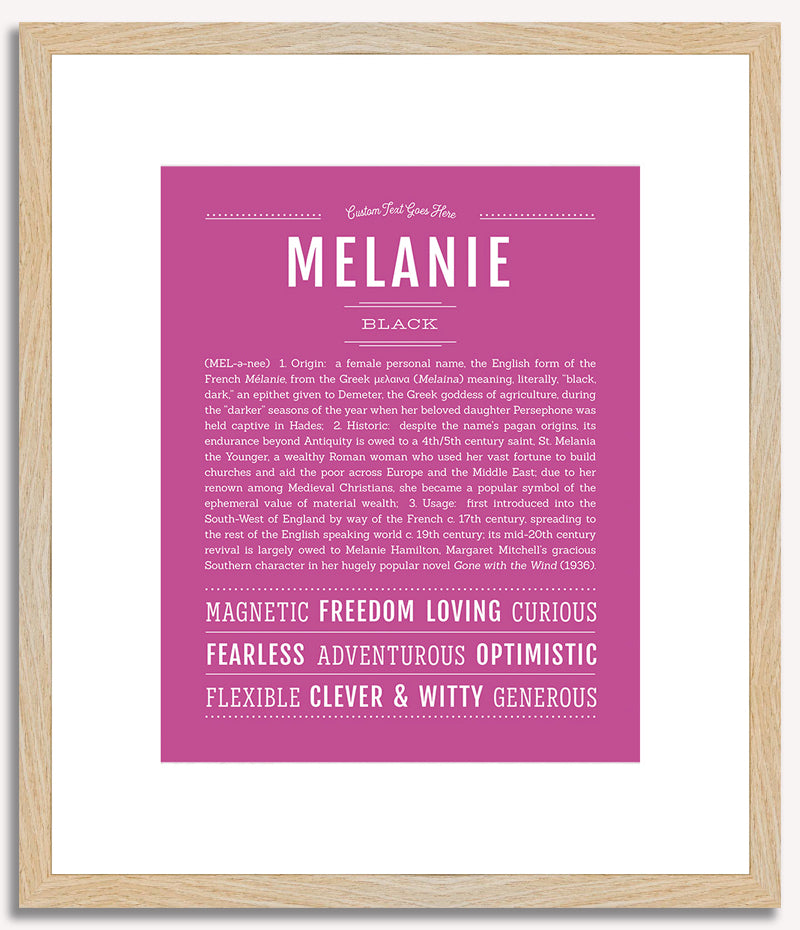 Melanie | Name Art Print