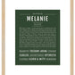 Melanie | Name Art Print