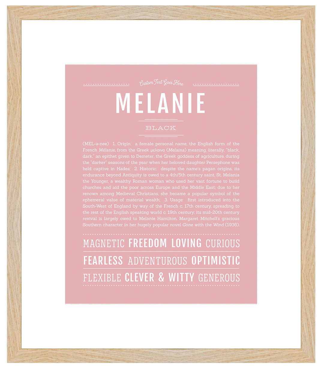 Melanie | Name Art Print