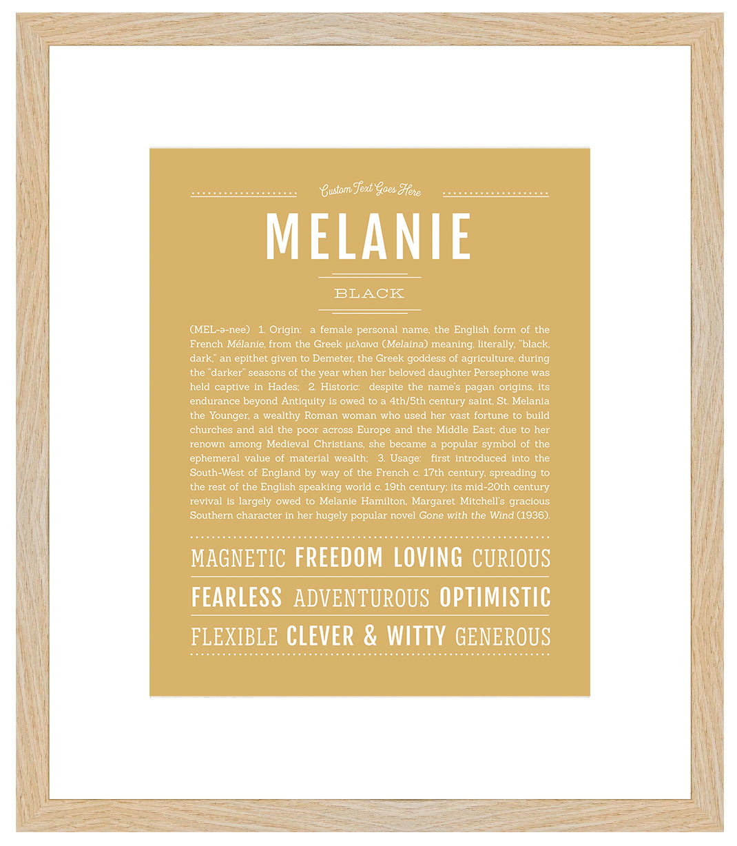 Melanie | Name Art Print