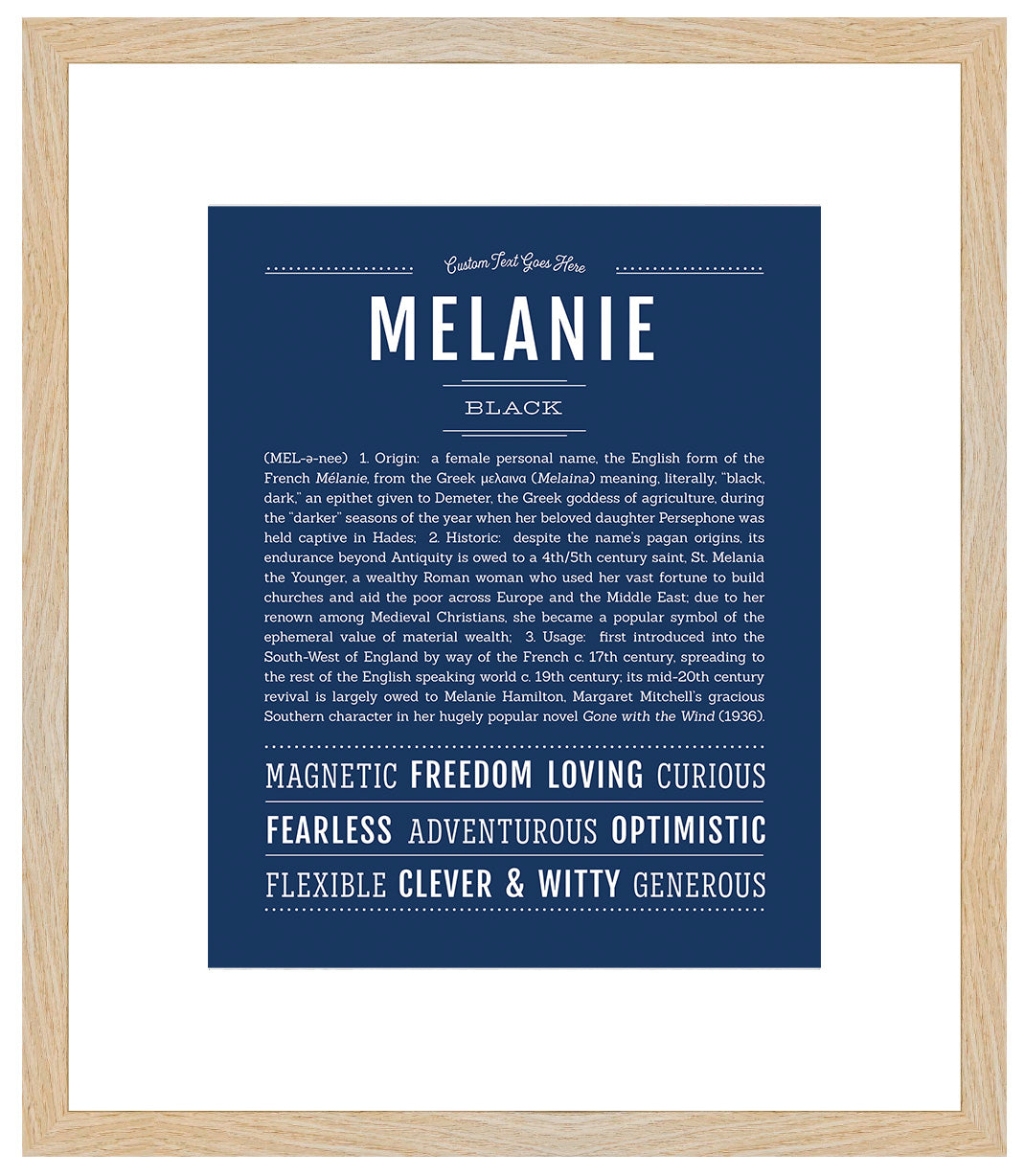 Melanie | Name Art Print