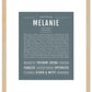 Melanie | Name Art Print