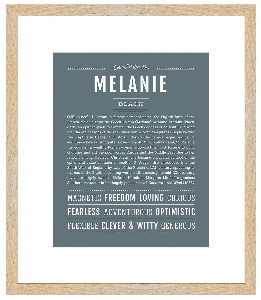 Melanie | Name Art Print