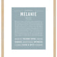 Melanie | Name Art Print