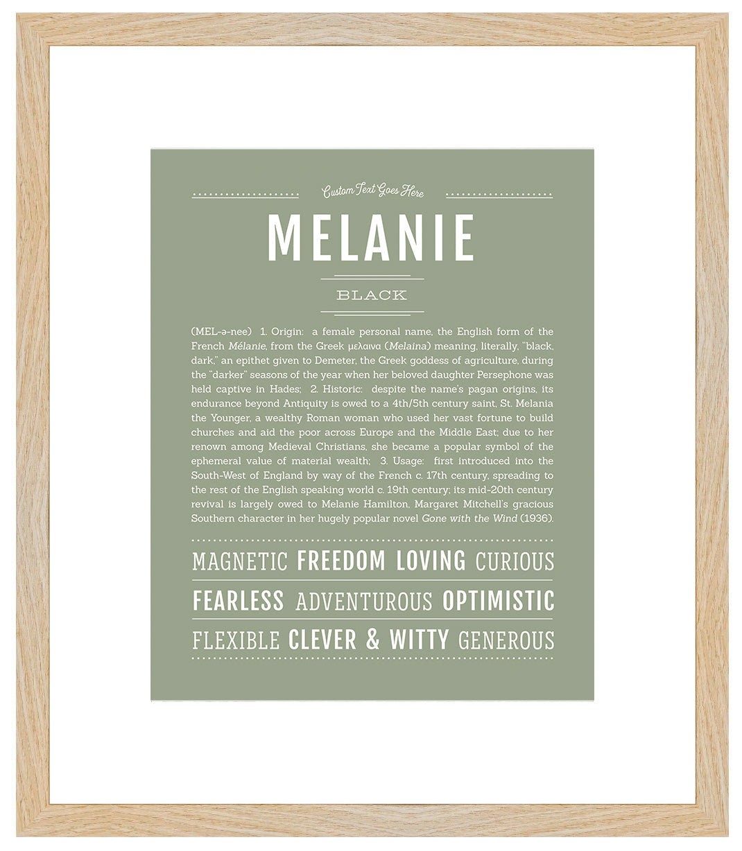 Melanie | Name Art Print