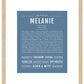 Melanie | Name Art Print