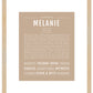 Melanie | Name Art Print